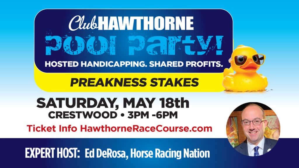 Pool Party Preakness with Horse Racing Nation Hawthorne Race Course